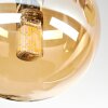 Chehalis Deckenleuchte Glas 10 cm Bernsteinfarben, 3-flammig