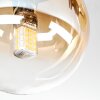 Chehalis Deckenleuchte Glas 10 cm Bernsteinfarben, Klar, 3-flammig