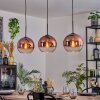 Koyoto Hängeleuchte Glas 25 cm Schwarz, 3-flammig