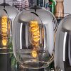 Apedo Hängeleuchte Glas 20 cm Klar, Rauchfarben, 3-flammig