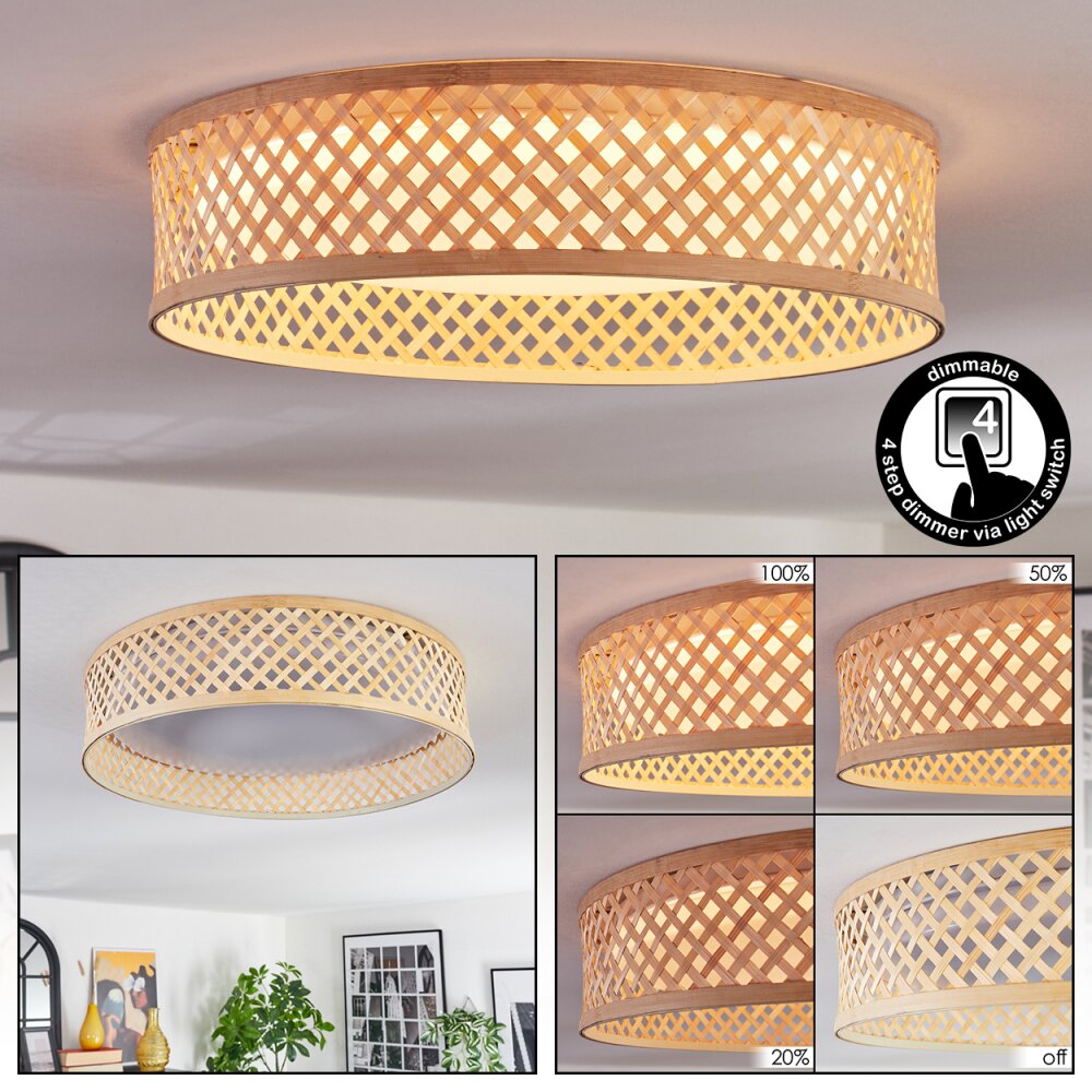 Barroco Deckenleuchte LED Naturfarben, Weiß, 1-flammig main product photo