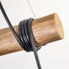 Ripoll Pendelleuchte Glas 15 cm Naturfarben, Schwarz, 3-flammig