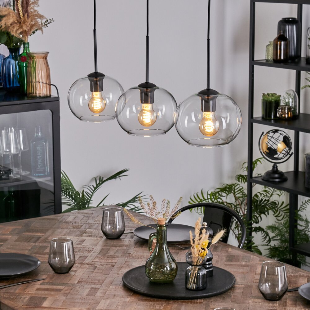 Apedo Hängeleuchte Glas 20 cm Klar, 3-flammig main product photo