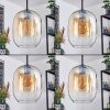 Apedo Hängeleuchte Glas 20 cm Bernsteinfarben, Klar, 3-flammig
