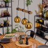 Koyoto Pendelleuchte Glas 15 cm Naturfarben, Schwarz, 3-flammig