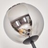 Koyoto Stehleuchte Glas 15 cm Schwarz, 3-flammig