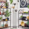 Koyoto Stehleuchte Glas 15 cm Schwarz, 3-flammig