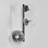 Chehalis Wandleuchte Glas 12 cm Klar, 3-flammig