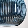 Koyoto Hängeleuchte Glas 25 cm Schwarz, 3-flammig