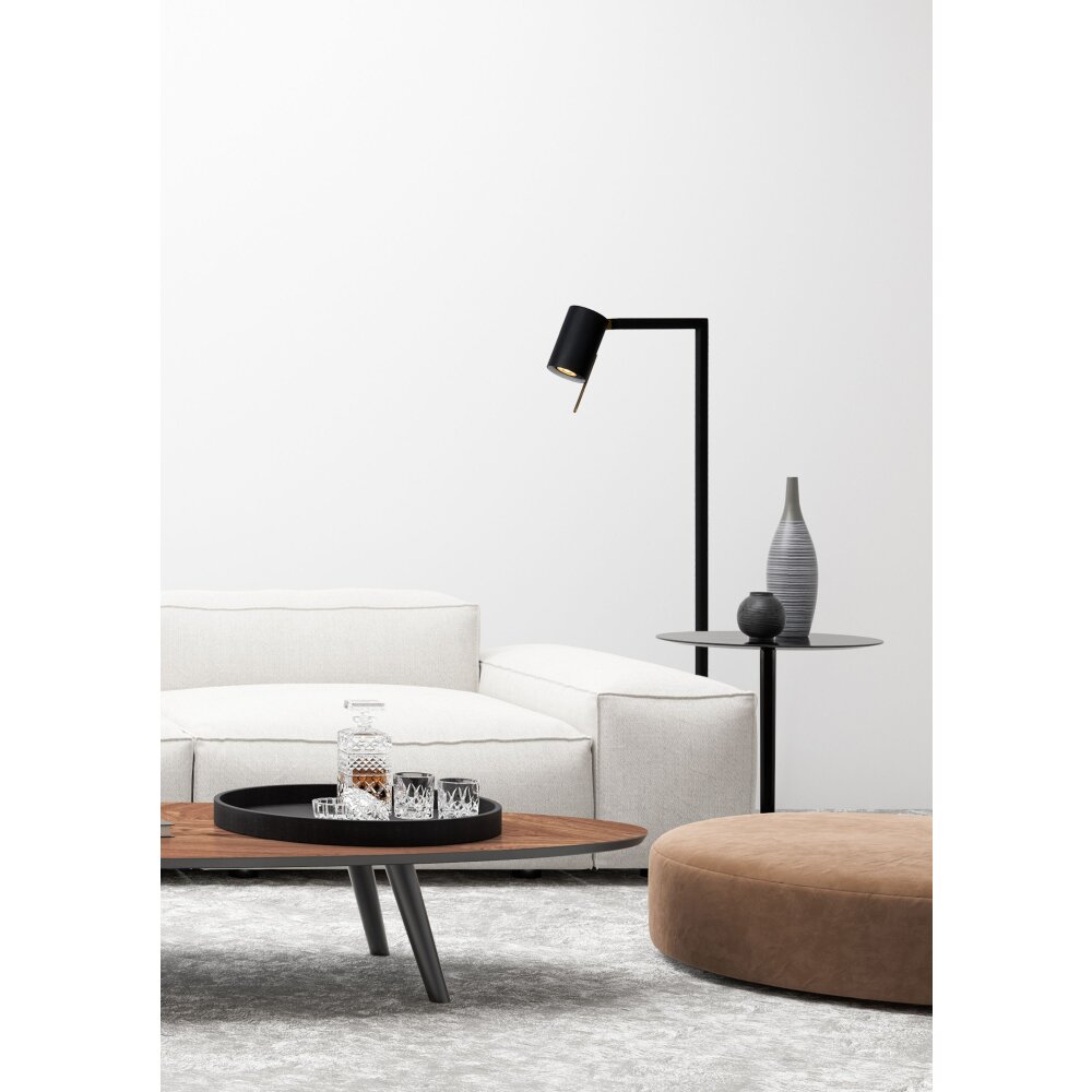 Lucide LESLEY Stehlampe Schwarz, 1-flammig main product photo