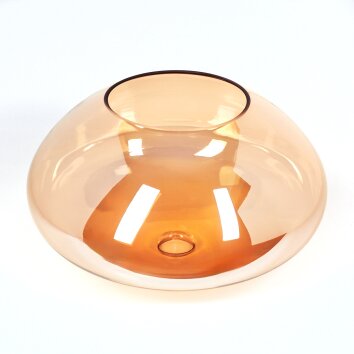 Glas-Lampenschirm Mertola Ersatzglas 35 cm Bernsteinfarben Glas-Lampenschirm Mertola Ersatzglas 35 cm Bernsteinfarben
