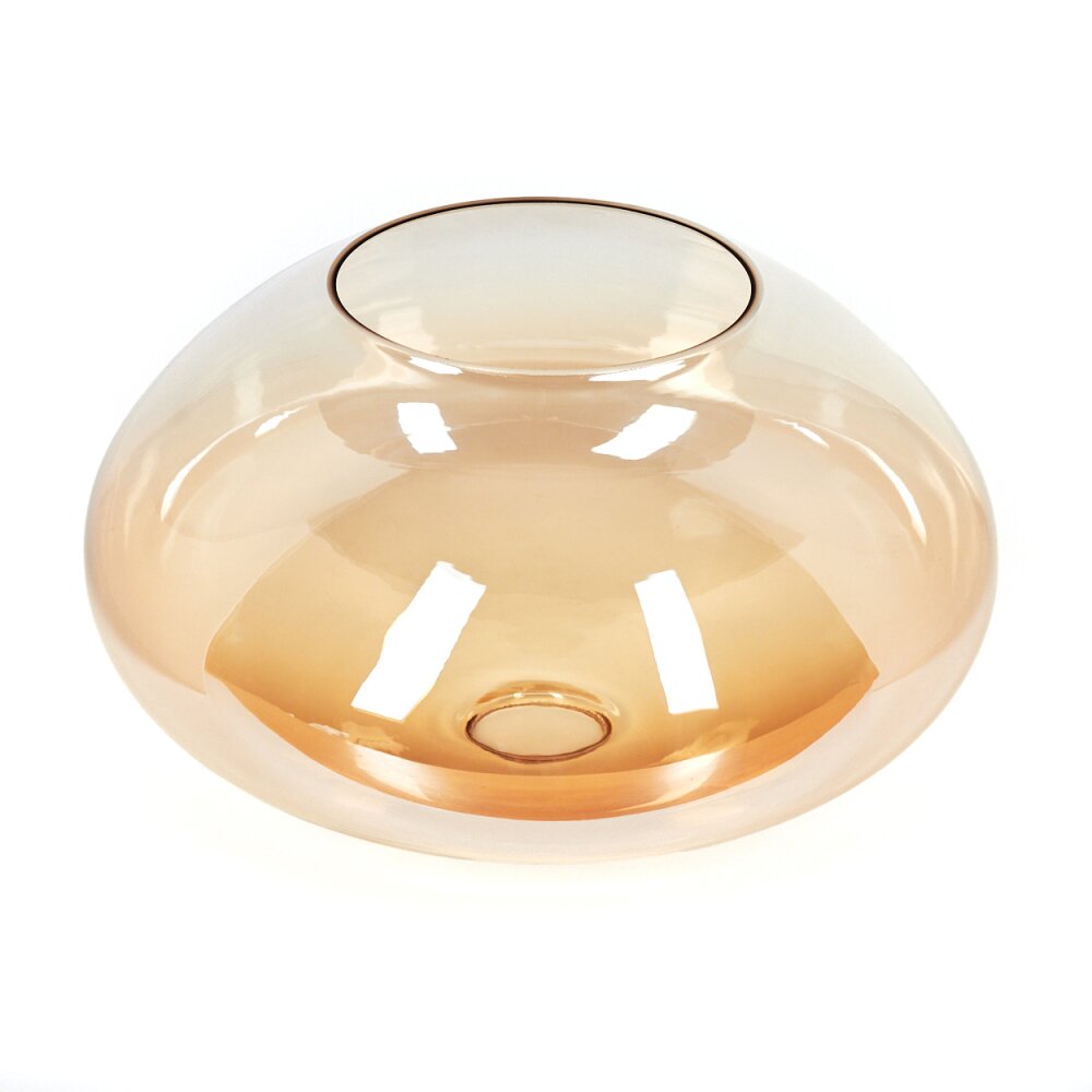 Lampenschirm aus Glas Mertola Ersatzglas 30 cm Bernsteinfarben, Klar main product photo