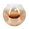 Lampenschirm aus Glas Ripoll Ersatzglas 25 cm Bernsteinfarben, Klar