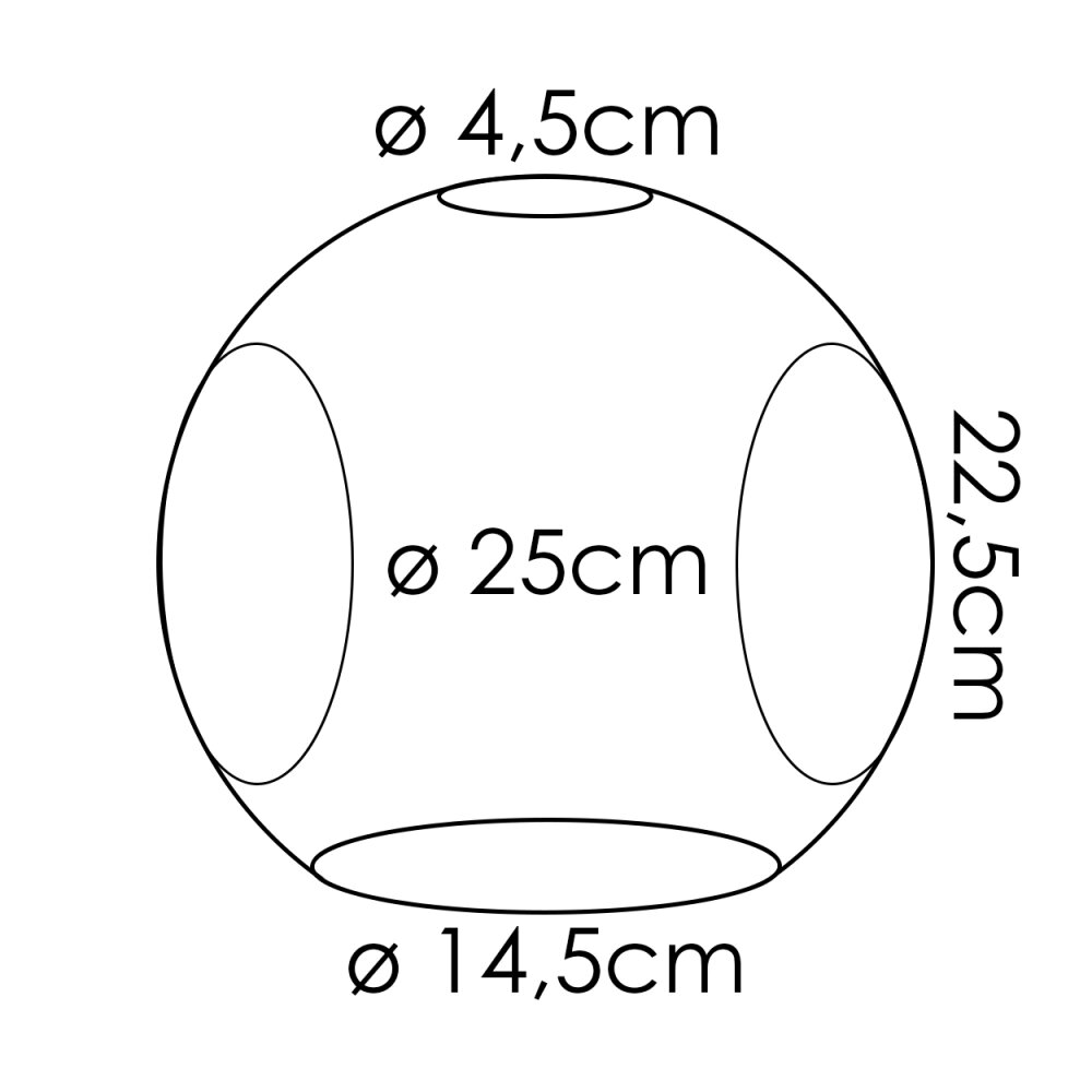 Lampenschirm aus Glas Ripoll Ersatzglas 25 cm Grün