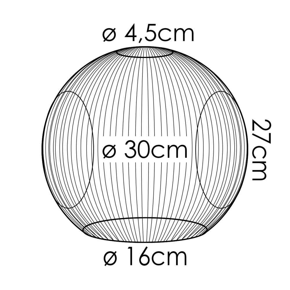 Ripoll Ersatzglas 30 cm Klar