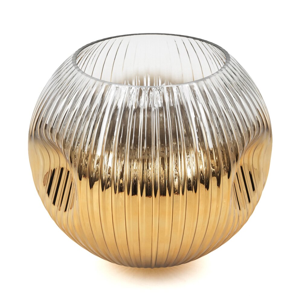 Lampenschirm aus Glas Ripoll Ersatzglas 25 cm Gold, Klar Gold, Klar H3748848