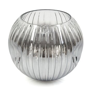 Glas-Lampenschirm Ripoll Ersatzglas 15 cm Chrom, Klar, Rauchfarben Glas-Lampenschirm Ripoll Ersatzglas 15 cm Chrom, Klar, Rauchfarben