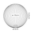 Lampenschirm aus Glas Bernado Ersatzglas 15 cm Weiß