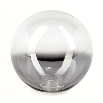 Glas-Lampenschirm Remaisnil Ersatzglas 10 cm Rauchfarben