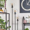 Gastor Stehleuchte Glas 15 cm Schwarz, 3-flammig