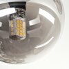 Chehalis Deckenleuchte Glas 10 cm Bernsteinfarben, Rauchfarben, 3-flammig