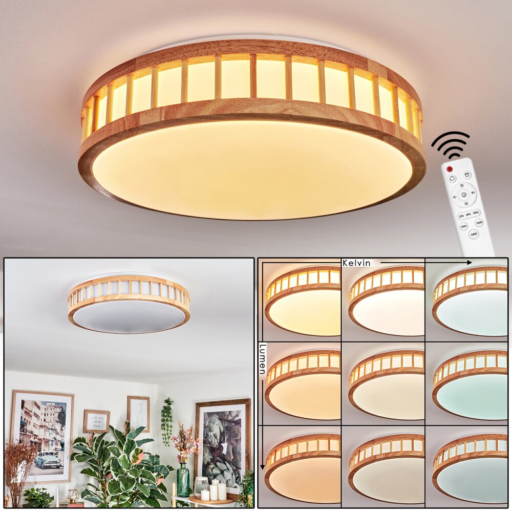 Amarelos Deckenleuchte LED Weiß, 1-flammig, Fernbedienung main product photo