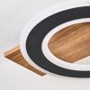 Besperia Deckenleuchte LED Holzoptik, Schwarz, 1-flammig