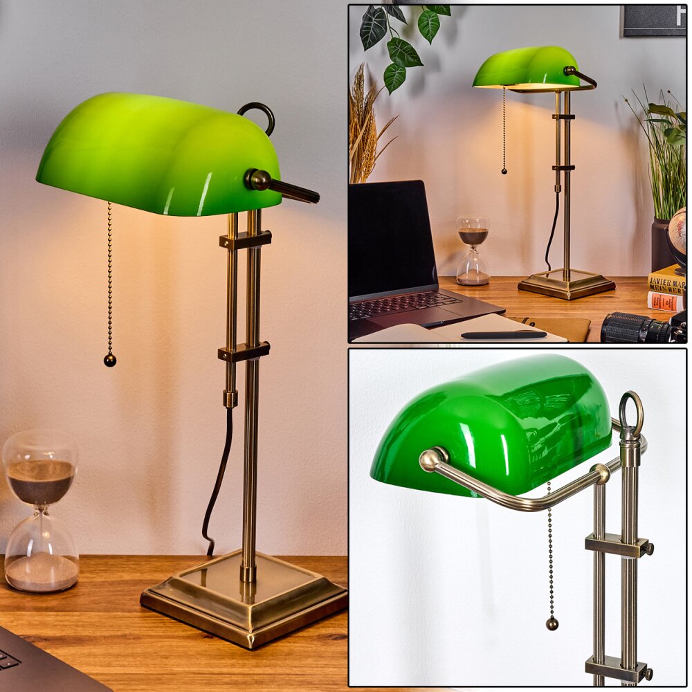 Ragaz Tischleuchte Altmessing, 1-flammig main product photo