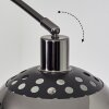 Baloca Stehleuchte 21,5 cm Chrom, Schwarz, 1-flammig