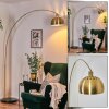 Baloca Bogenstehlampe 27 cm Gold, Schwarz, 1-flammig