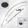 Baloca Stehleuchte 27 cm Chrom, Schwarz, 1-flammig