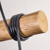 Ripoll Pendelleuchte Glas 15 cm Naturfarben, Schwarz, 3-flammig