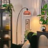 Baloca Bogenlampe 21,5 cm Schwarz, 1-flammig