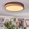 Hiral Deckenleuchte LED Naturfarben, Schwarz, 1-flammig