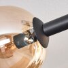 Gastor Deckenleuchte Glas 15 cm Bernsteinfarben, Klar, 8-flammig