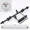 Gastor Deckenleuchte Glas 15 cm Chrom, Rauchfarben, 8-flammig