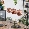 Ripoll Hängeleuchte Glas 20 cm Kupferfarben, 3-flammig