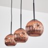 Ripoll Hängeleuchte Glas 15 cm Kupferfarben, 3-flammig
