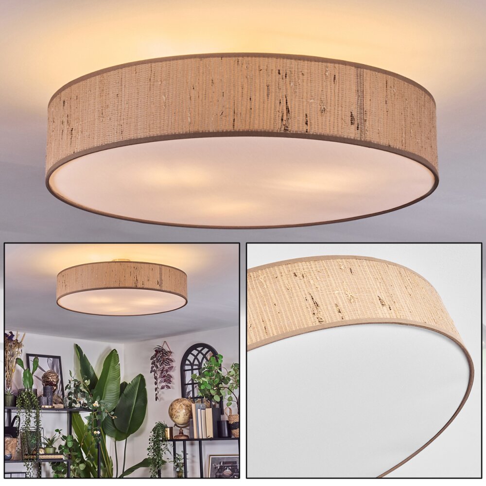 Foggia Deckenleuchte 60 cm Nickel-Matt, 3-flammig main product photo