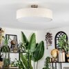 Foggia Deckenleuchte 50 cm Nickel-Matt, 3-flammig