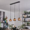 Koyoto Hängeleuchte Glas 15 cm Kupferfarben, 3-flammig