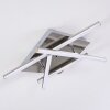Eriz Deckenleuchte LED Nickel-Matt, 4-flammig, Fernbedienung, Farbwechsler