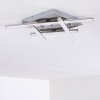 Eriz Deckenleuchte LED Nickel-Matt, 4-flammig, Fernbedienung, Farbwechsler