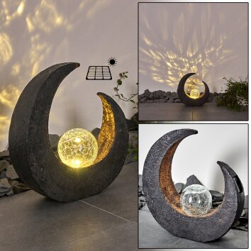 Benevento Solarleuchte LED Grau, 1-flammig