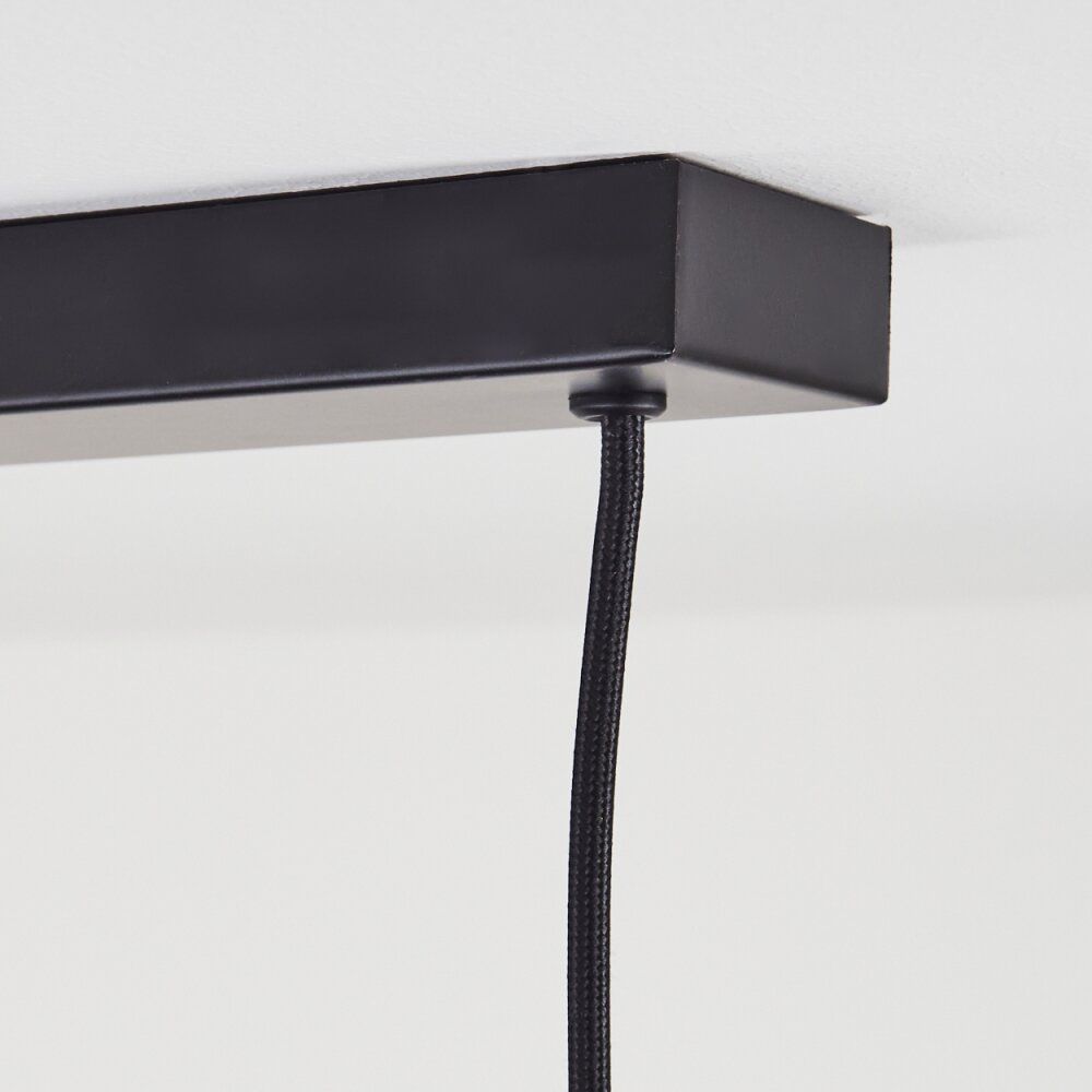 Quento Hängeleuchte Schwarz-Gold, 4-flammig
