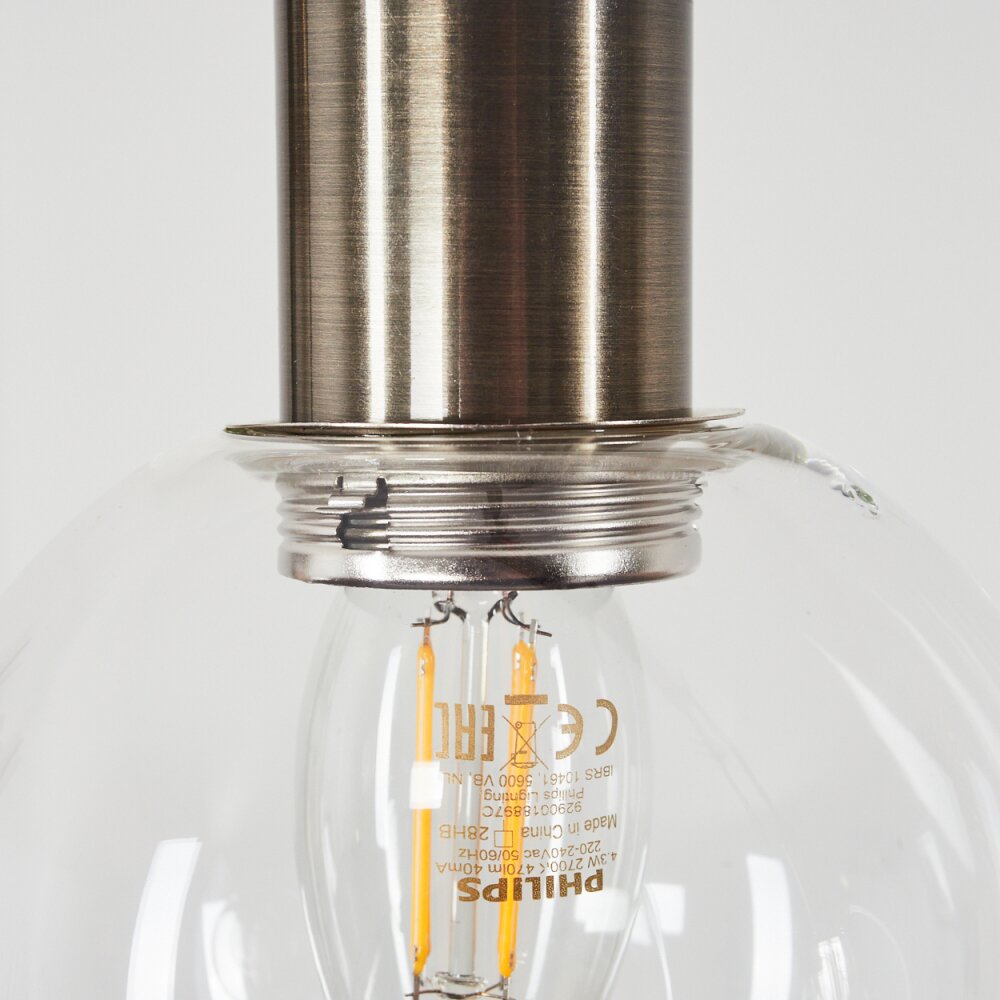 Quento Hängeleuchte Schwarz-Gold, 4-flammig
