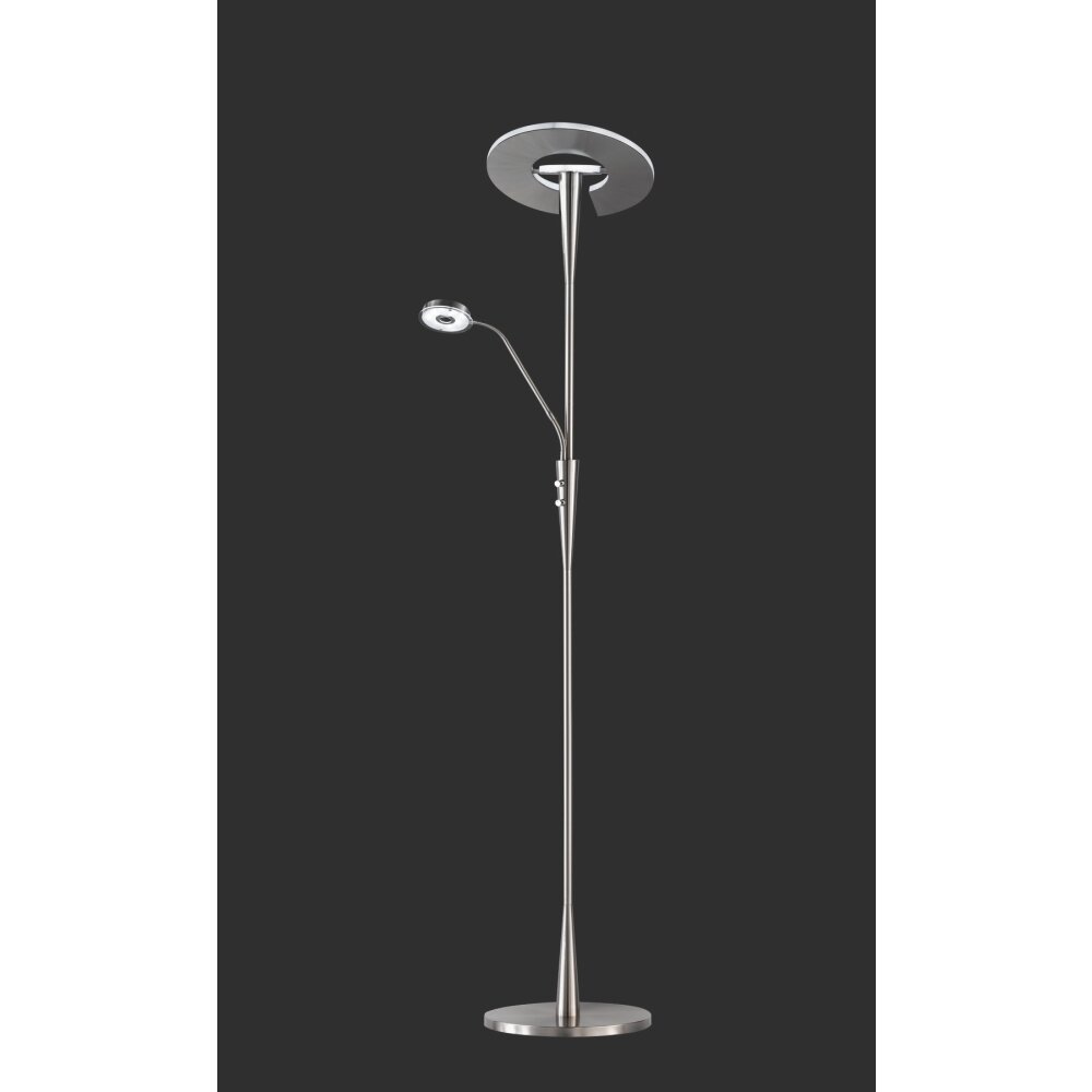 Trio Leuchten Quebec Stehleuchte LED Nickel-Matt, 1-flammig main product photo