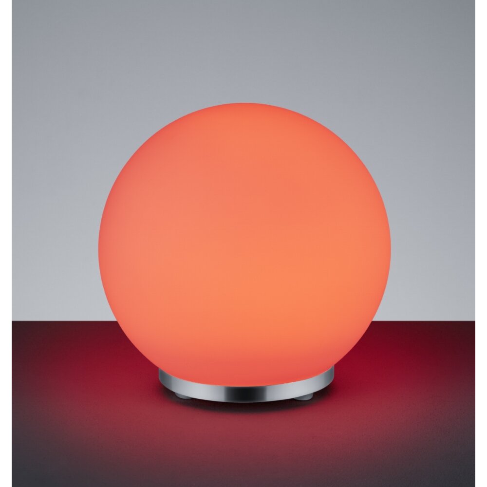Reality GEORGE Tischleuchte LED Chrom, 1-flammig, Fernbedienung, Farbwechsler