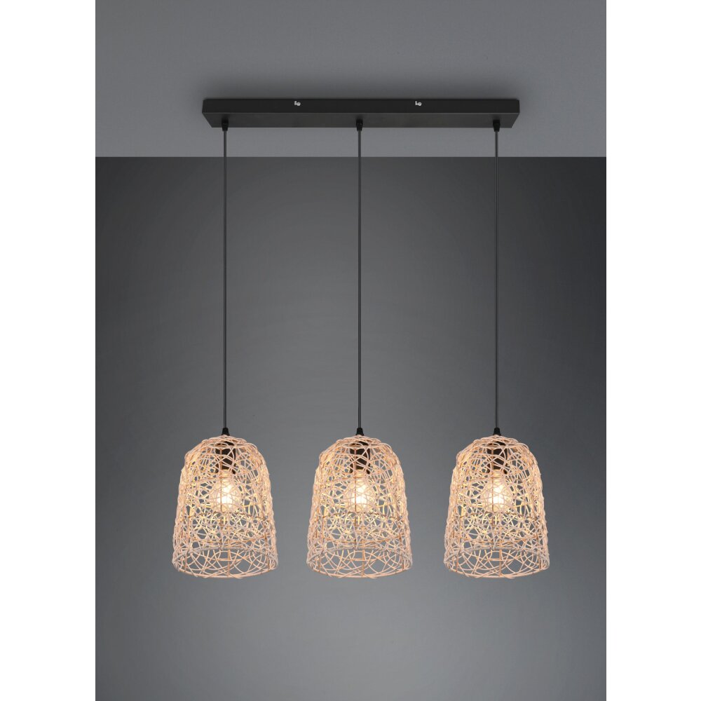 Reality Lovis Pendelleuchte Schwarz, 3-flammig main product photo