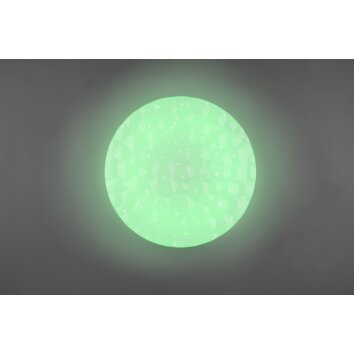 Reality Tiger Deckenleuchte LED Weiß, 1-flammig, Fernbedienung, Farbwechsler